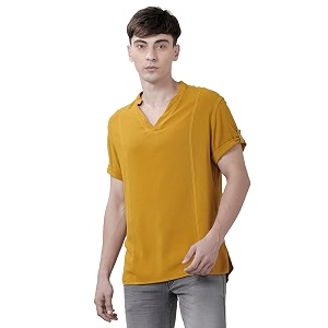 Identiti MenSlim Fit Half Sleeve Solid Smart