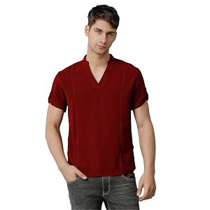 Identiti MenSlim Fit Half Sleeve Solid Smart