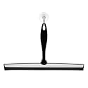 iDesign Bathroom Shower Squeegee, Black/Chrome