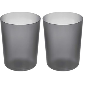 iDesign Finn Round Plastic Trash Compact Waste