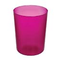 iDesign Round Plastic Trash Can for Bath, Bedroom, Office - The Finn Collection – 7.64" x 10", Magenta