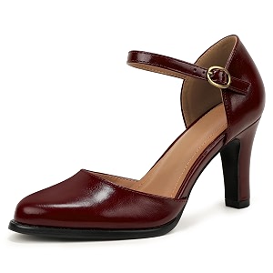 IDIFU IN3 Closed Toe Chunky High Heels