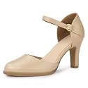 IDIFU IN3 Closed Toe Chunky High Heels