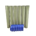 IDL Packaging - 6X GRH-18, 4463-112 Premium Masking Kit - 18" x 60 Yards Green Masking Paper (6 Rolls) and 1.41" x 60 Yards Blue Tape (6 Rolls) - Masking Set to Protect Surfaces