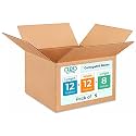 Medium Moving &amp; Shipping Boxes 12 x 12 x 8 inches (5-Pack) - Extra Strength 200 lb vs Regular - USA-Made Corrugated Cardboard Boxes for USPS/UPS/FEDEX - Box for Shipping by IDL Packaging