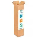 Tall Moving &amp; Shipping Boxes 4 x 4 x 18 inches (5-Pack) - Extra Strength 200 lb vs Regular - USA-Made Corrugated Moving Boxes for USPS/UPS/FEDEX - Durable Cardboard Box - Tall Box by IDL Packaging