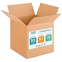 Medium Cube Moving &amp; Shipping Boxes 10 x 10 x 10 inches (5-Pack) - Extra Strength 200 lb vs Regular - Corrugated Cardboard Boxes for Delivery - Shipping Box - Corrugated Box by IDL Packaging