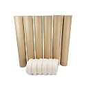 IDL Packaging 18" x 60 Yards Brown Masking Paper Set with Tape (6 Rolls)
