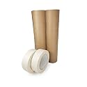 IDL Packaging 12" x 60 Yards Brown Masking Paper Set with Tape (2 Rolls)
