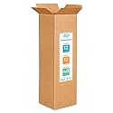 IDL Packaging Medium Corrugated Shipping Boxes 12"L x 12"W x 48"H (Pack of 15) - Prime Choice of Strong Packing Boxes for USPS, UPS, FedEx Shipping - Easy-to-Recycle Cardboard Boxes for Packaging