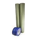 IDL Packaging Premium Masking Paper Kit - 18" x 60 Yards Green Masking Paper (2 Rolls) and 1.41" x 60 Yards Blue Tape (2 Rolls) - Surface Protection Kit for Painting &amp; Renovation