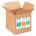 IDL Packaging Cube Corrugated Shipping Boxes 8"L x 8"W x 8"H (Pack of 5) - Excellent Choice of Strong Packing Boxes for USPS, UPS, FedEx Shipping - Easy-to-Recycle Cardboard Boxes for Packaging