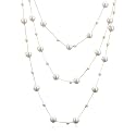 IDOKAWA Long Layered Pearl Necklaces for Women, Vintage Statement Jewelry
