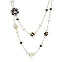 IDOKAWA Long Layered Pearl Necklaces for Women, Vintage Statement Jewelry