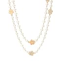IDOKAWA Long Layered Pearl Necklaces for Women, Vintage Statement Jewelry