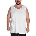Idtswch Mens Big&amp;Tall Sleeveless Undershirt Lightweight Breathable XL-8XL (1&amp;3 Pack)