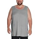 Idtswch Mens Big&amp;Tall Sleeveless Undershirt Lightweight Breathable XL-8XL (1&amp;3 Pack)
