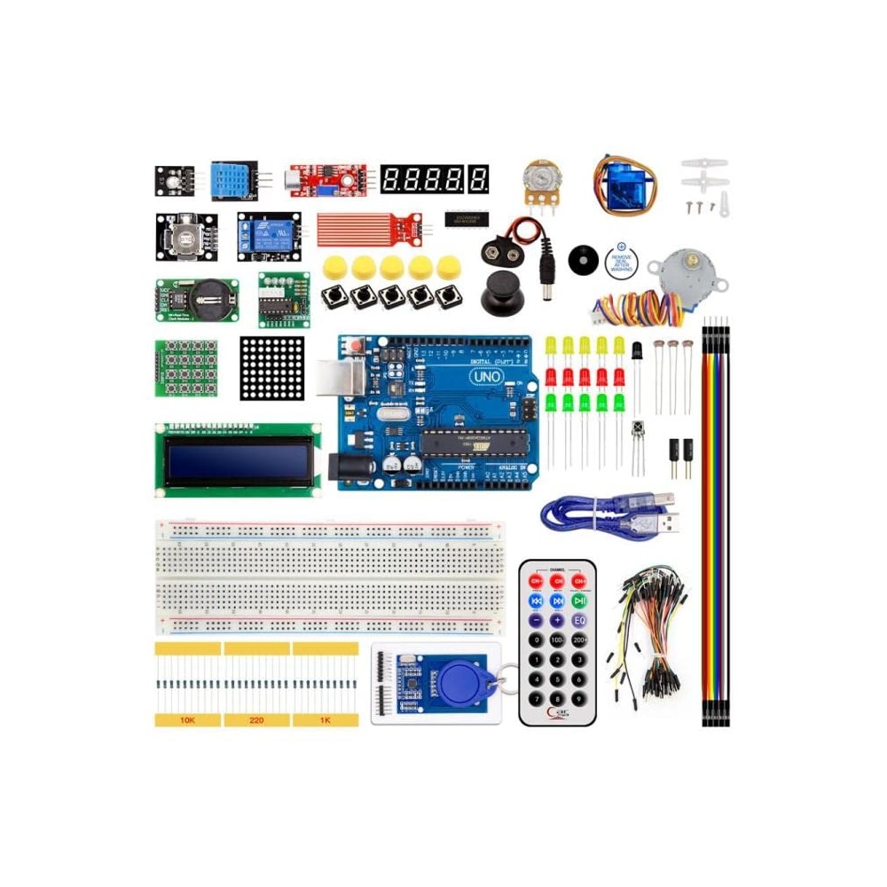 starter kit with tutorial for arduino uno r3... IDUINO Compatible with Arduino Uno R3 Starter Kit for Beginners: Learn ...