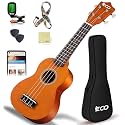 Soprano Ukulele Beginner Kit 21 Inch with Free Online Lesson Fast to Learn