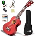 Soprano Ukulele Beginner Kit 21 Inch with Free Online Lesson Fast to Learn