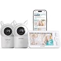 ieGeek Baby Monitor with Camera and Audio, 5" Split Screen HD Video Monitor