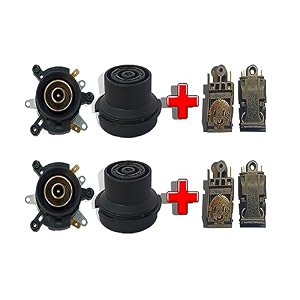iei electric kettle 13a -250v ac brass pin alongwith normal close tempearture control male and female w socket thermostat black switch button steam spear parts kettle switchthermostat combo 2 set