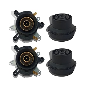 iei electric kettle 13a -250v ac brass pin alongwith normal close tempearture control male and female w socket thermostat black switch button steam spear parts kettle thermostat 2 pcs