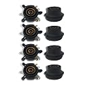 iEI Electric Kettle 13A -250V AC Brass Pin Alongwith Normal Close Tempearture Control Male and Female W Socket Thermostat Black Switch Button Steam Spear Parts. (KETTLE THERMOSTAT 4 Pcs)