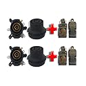 iEI Electric Kettle 13A -250V AC Brass Pin Alongwith Normal Close Tempearture Control Male and Female W Socket Thermostat Black Switch Button Steam Spear Parts. (KETTLE SWITCH+THERMOSTAT COMBO 2 SET)