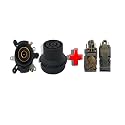 iEI Electric Kettle 13A -250V AC Brass Pin Alongwith Normal Close Tempearture Control Male and Female W Socket Thermostat Black Switch Button Steam Spear Parts. (KETTLE SWITCH+THERMOSTAT COMBO 1 SET)