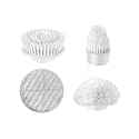 iezfix Portable Electric Spin Scrubber X01 ST Cleaning Brush Attachments, Multi-Purpose Scrub Brushes Replacement Kit (3 Brush Heads +1 Large Cloth Pad)