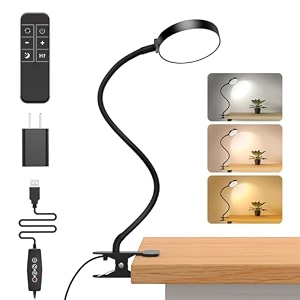 ifalarila 61 led desk lamp with night light 1 hour timer usb charger 5m remote control for bookworkbedtable