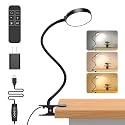 iFalarila 61 LED Desk Lamp with Night Light, 1 Hour Timer, USB Charger, 5M Remote Control for Book/Work/Bed/Table
