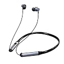 iFAST Bluetooth 5.3 Wireless Neckband Earphone | Hi Fi Stereo Sound | Up to 30 Hours Music Playtime |Water and Sweat Proof |ENC Noise Cancellation [ Silver Black ]