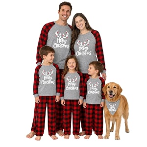IFFEI Matching Family Pajamas Sets Christmas PJs