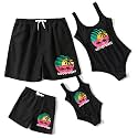IFFEI Mommy and Me Family Matching Swimsuits One Piece Swimwear Beachwear