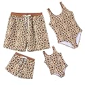 IFFEI Mommy and Me Family Matching Swimsuits One Piece Swimwear Beachwear