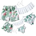 IFFEI Mommy and Me Family Matching Swimsuits 2 Piece Bikini Set with Straps