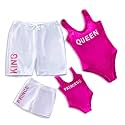 IFFEI Mommy and Me Family Matching Swimsuits One Piece Swimwear Beachwear