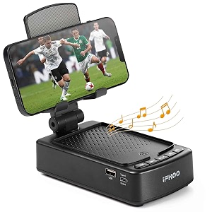 ifkoo phone stand with bluetooth speaker gifts for men women compatible with iphone samsung galaxy tablet tech gadgets birthday gifts