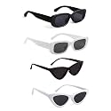 IFLASH Rectangular Sunglasses Retro Fashion Shades for