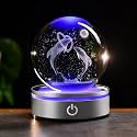 IFOLAINA 3D Dolphin Crystal Ball Night Lights Dolphin Lovers Gifts