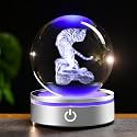 IFOLAINA Tiger Lovers Gifts for Men Women 3D Crystal Ball