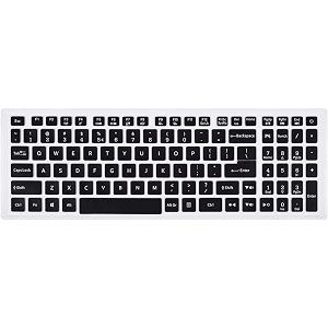ifyx keyboard silicone cover for 15634 acer predator helios 300 ph315-53 triton 300 pt315-52 2021 17334 ph317-53 gaming laptop  acer nitro 5 gaming laptop an515-55434445 2020 black