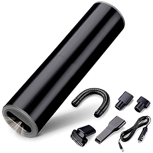 igadg mini portable handheld car vacuum cleaner powerful suction  works on 12v  42 metre cord  wet and dry cleaning 6000pa corded