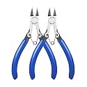 IGAN-330 Wire Flush Cutters (Pack of 2), Electronic Model Sprue Wire Clippers, Ultra Sharp and Precision CR-V Side Cutting nippers, Ideal for Clean Cut and Precision Cutting Needs