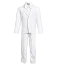 iGirldress Baby/Toddle/Boys Ivory Black Navy Jacket Pants Shirt Bowtie Tuxedo Ring Bearer Suit