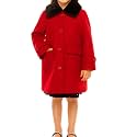 iGirlDress Coat Long Sleeve Button Pocket Long Winter Coat Outerwear