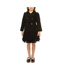 iGirlDress Coat Long Sleeve Button Pocket Long Winter Coat Outerwear