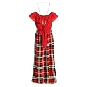iGirlDress Girls Wide Leg Off Shoulder Elegant High Waist Rompers Palazzo Pants Trousers Jumpsuits USA 4-14